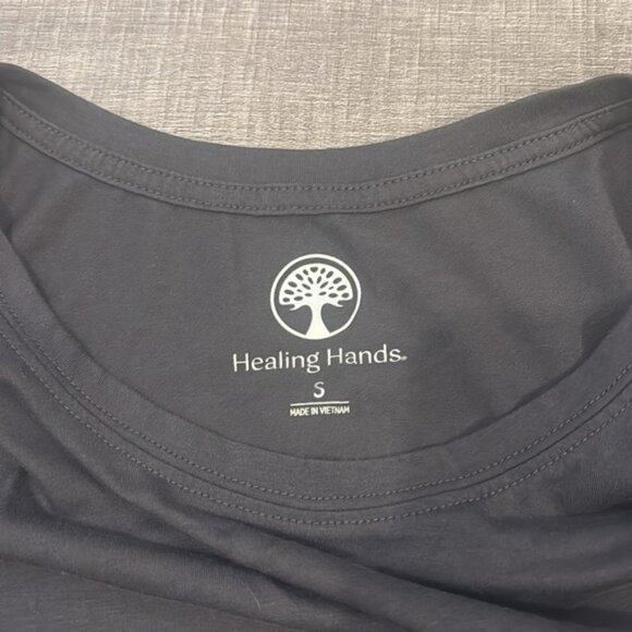 dark grey healing hands undershirt scrubs - Picture 2 of 4